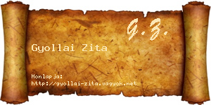 Gyollai Zita névjegykártya